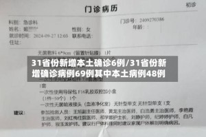 31省份新增本土确诊6例/31省份新增确诊病例69例其中本土病例48例