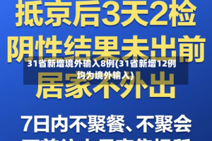 31省新增境外输入8例(31省新增12例 均为境外输入)