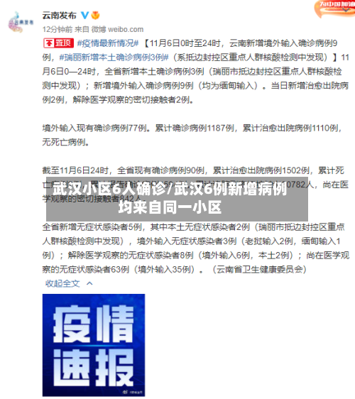 武汉小区6人确诊/武汉6例新增病例均来自同一小区-第3张图片