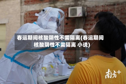 春运期间核酸阴性不需隔离(春运期间核酸阴性不需隔离 小说)-第2张图片