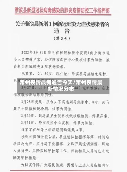 常州疫情最新通告今天/常州疫情最新情况分布-第1张图片