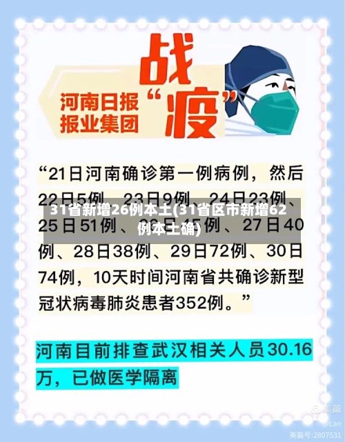 31省新增26例本土(31省区市新增62例本土确)-第2张图片