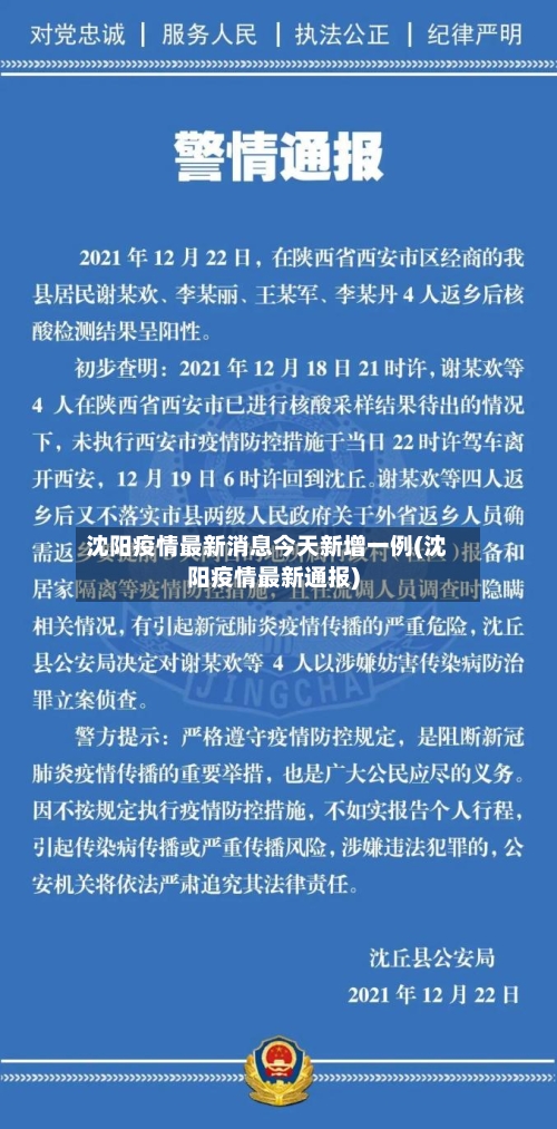 沈阳疫情最新消息今天新增一例(沈阳疫情最新通报)-第2张图片