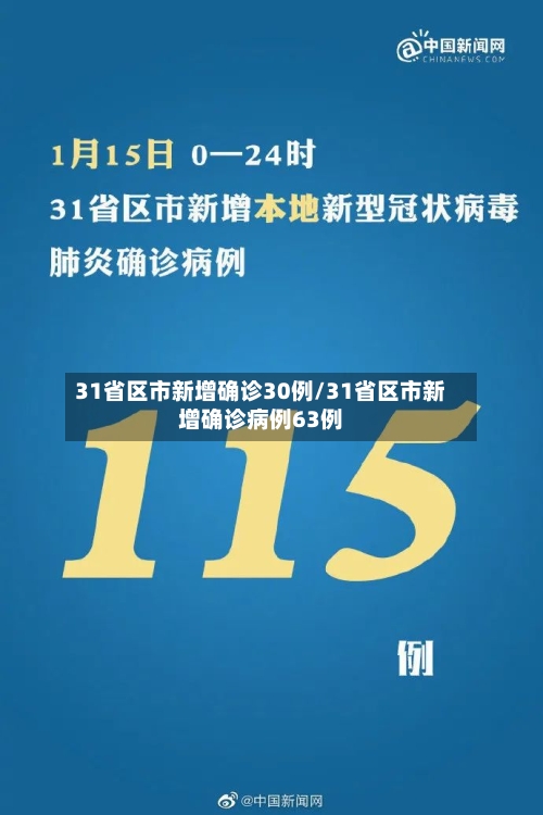 31省区市新增确诊30例/31省区市新增确诊病例63例-第3张图片