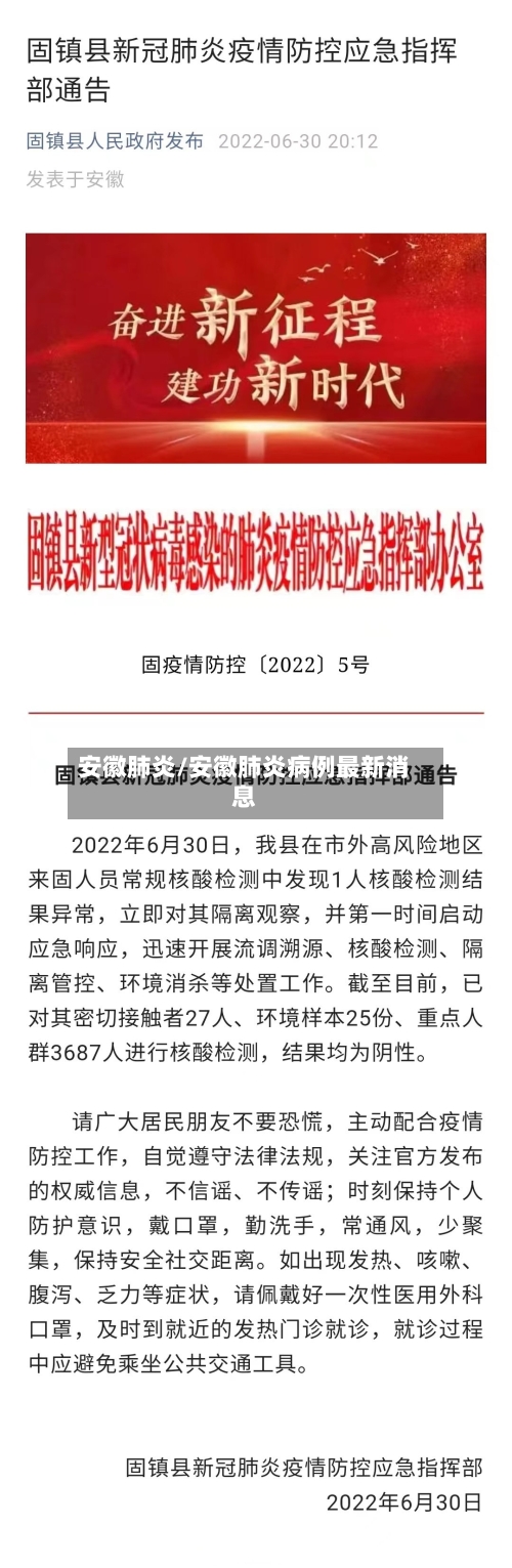 安徽肺炎/安徽肺炎病例最新消息-第2张图片